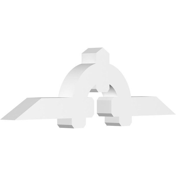 Ekena Millwork Ericson Architectural Grade PVC Gable Bracket, 72"W x 21"H x 6"D x 6"F, 7/12 Pitch GBP072X21X0606ERI00 - main